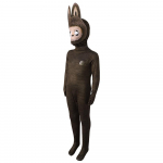 Halloween Pop Mart Labubu Cosplay Kost&uuml;&uuml;m Lastele ja Teismelistele Halloweeni Peoks 120CM pruun