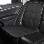 Autoistme kaitsekate nahast lapse turvalisus tagaistme padjamatt ISOFIX liidese kaitse tekkpadi lastele must