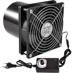 BHBL 100mm Ventilaator, 12V Toruventilaator Kiirusekontrolliga, 3000 p/min Vannituppa, Tualetti, K&ouml;&ouml;ki, Kasvuhoonesse EU Pistikuga China Mainland