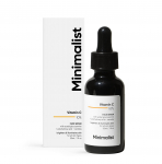 Minimalistlik 10% t&auml;iustatud C-vitamiini seerum s&auml;rava naha jaoks | Heledamaks muutmine ja tumedate laikude ravi | Parandab eba&uuml;htlast nahatooni, tuhmust ja UV-kahjustusi | Igap&auml;evane