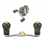 Gomexus TH80 rullik&auml;epide puidust nupuga, &uuml;hildub Shimano ja Daiwa Calcutta Conquest BFS ja Aldebaran BFS rullidega, sobib ojap&uuml;&uuml;giks