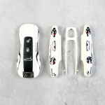 Autov&otilde;tme Kaugjuhtimispuldi Kate V&otilde;idus&otilde;idustiilis Porsche Cayenne Panamera Cayman Macan Boxster 971 9Ya 718 911 V&otilde;tmeta K&otilde;va Kest white