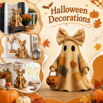 Lapitehnikas Halloweeni kaunistus, Valgustatud, 65 cm One Size