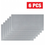 6 tk Klassikaline alusplaat 32x32 16x32 punktidega Alusplaat Tellised DIY kokkupanek ABS-plastikust ehitusklotsid &Uuml;hilduvad kaubam&auml;rgi figuurid Linn
