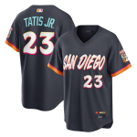 San Diego Padres 23 Tatis Jr. S&auml;rk &ndash; Hingav Kiiresti Kuivav Pesapallis&auml;rk 3XL valge