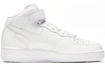 Nike Air Force 1 '07 Mid 'Triple White' Naiste DD9625-100 37.5 white