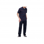 UNIQLO Triibuline V&auml;rviplokk L&uuml;hikeste Varrukatega Polo S&auml;rk Meeste pealisr&otilde;ivad Tumesinine 457513-69 XXXXL