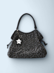 Korea Saabumine BadBlue Leopard T&auml;piline Tassikott Tikitud &Otilde;lakott K&auml;ekott Retro Kaenlakott black