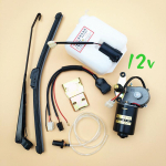 12V Elektriline Kolmerattaline Puhasti ja Veepritsi Komplekt Neljarattalise Mootori, Puhastihoova ja Labaga Without switch, wiper tank with motor set