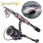 Teleskoop&otilde;ngede ja -rullide komplekt s&uuml;sinikkiust ridva ja spinningurulliga merepaadiga kalap&uuml;&uuml;giks 3.3M Rod&Reel 5000