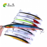 HENGJIA 8 tk Minnow p&uuml;&uuml;gilant 3D silmadega konksu Bionic Pike Bass Bait Fishing Tool