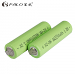 PALO 2/4 tk elektrooniline sigareti aku AA laetav aku AA NiMH 1,2 V 2200 mAh akud juhtmeta telefoni žileti hambaharja jaoks 2pcs roheline
