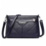 Naiste kott k&auml;ekott pehmest nahast keskealise ema kott metsik &otilde;lakott diagonaalkott sinine