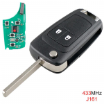 433 MHz 2 nupuga kaugjuhtimispult ID46 kiibiga OPEL VAUXHALLi jaoks