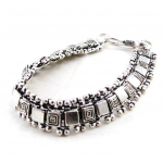 Les Tr&eacute;sors De Lily [H7498] - Bracelet Cr&eacute;ateur 'Kilimanjaro' argent&eacute; h&otilde;be