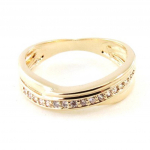 Kullatud s&otilde;rmus 'Goddess' Valge kuld - 6 mm 54 kuld