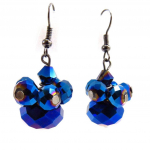 Les Tr&eacute;sors De Lily [J6705] - Boucles Cr&eacute;ateur 'Mineralia' bleu sinine