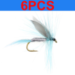 Bimoo 6 tk/partii mitmestiilis k&auml;rbsep&uuml;&uuml;k kuiv m&auml;rjal n&uuml;mf Emerger pupae Tenkara vooder Stonefly bead Head Nymph Flies forelli landid