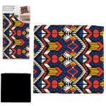 Les Tr&eacute;sors De Lily [Q5514] - Disainer padjakate  Boho  tumeoranž (etnik) - 40x40 cm sinine