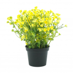 &Otilde;itseva lillekimpu kunstlillega bonsai etendus Lava aia pulmapeo sisekujundus kollane