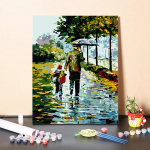 DIY Maalimine numbrite j&auml;rgi Hobid K&auml;sit&ouml;&ouml; Numbrid Maalimine Kunst Kodukaunistus Digitaalne &otilde;limaal 40x50cm no frame