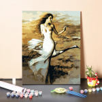 DIY maalimine numbrite j&auml;rgi Digitaalne &otilde;limaal Hobid Kunst Kodukaunistus K&auml;sit&ouml;&ouml; Numbrite maalimine 40x50cm no frame