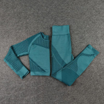 Joogakomplekt Nessaj 2 tk &otilde;mblusteta &uuml;likonnad Seksikas &otilde;&otilde;nsa v&otilde;rguga hingav naiste j&otilde;usaalikomplektid Push Up &uuml;likond M roheline