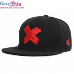 Mugavad tikitud Snapback-m&uuml;tsid Armastaja Meeste Pesapallim&uuml;ts Must Hip Hop Cap Snapback M&uuml;tsid, Chapeau Bone Masculino 55-60cm punane