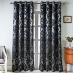 1 tk Jacquard r&otilde;duuks, 40% poolpimendav aken, r&otilde;nga t&uuml;&uuml;pi kardin elutoa jaoks Lozujoju kodusisustus W200cm x L270cm must