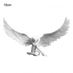 Mugav kujukeste mudel, vastupidav vaiguga dekoratiiv 18cm valge