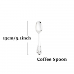 Kuldsed s&ouml;&ouml;gin&otilde;ud Vintage lauan&otilde;ud 18/10 h&otilde;ben&otilde;ud roostevabast terasest s&ouml;&ouml;gin&otilde;ud &otilde;htus&ouml;&ouml;k nuga kahvel lusikas pulmaj&otilde;ulu l&auml;&auml;ne s&ouml;&ouml;giriistad Coffee Spoon h&otilde;be