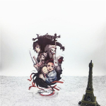 M&auml;ng Anime Demon Slayer Blade Nidou Tanjiro Akr&uuml;&uuml;l Cosplay tegelaskuju akr&uuml;&uuml;list figuurialus, maalitud lauakaunistus, kaunistus kingitus
