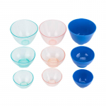 Suur keskmise suurusega, v&auml;ikese suurusega hambaravilabori painduv silikoonkummist segamiskauss Pink set