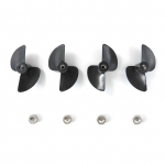 4 tk vasak/parem propelleri ja mutrite komplekt, mis &uuml;hildub Flytec V002 V005 stimuleeritud krokodillipeaga m&auml;nguasjaga must