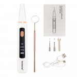 TEWIRROW Sonic Scaler elektriline hambakivi hambakivi plekkide eemaldaja hambakatu eemaldamise t&ouml;&ouml;riist 4 režiimi ultraheli hambapuhastaja With display screen valge