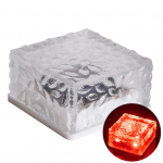 Creative Solid Kergesti paigaldatav j&auml;&auml;tellistest kerge maastiku p&auml;ikeseenergia murulamp &otilde;ue punane