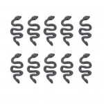 10 tk/komplekti manik&uuml;&uuml;ri dekoratiivl&auml;ige 3D efektiga minimalistlikud dekoratiivsed kivikivid k&uuml;&uuml;nekunstist ussiehted salongi valge