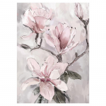 Akvarell Roosad lilled Plakat Seinakunst L&otilde;uendimaal Kaasaegne kodukaunistus P&otilde;hjamaade tr&uuml;kised seinapildid elutoa kaunistamiseks 20x30cm