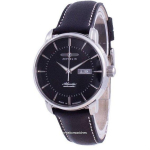 Zeppelin Atlantik Black Dial Leather Strap Automatic 8466-2 84662 Meestekell must