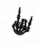 2 tk veekindel skelett k&auml;ekleebis vin&uuml;&uuml;lkleebisega akna kaitseraua kleebis auto kapoti, akna, must