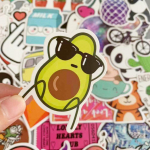 50 tk multifilmi lihtsad VSCO Girls Kawaii kleebised laste m&auml;nguasjadele veekindel kleebis isetegemise auto kleebisele 50pcs