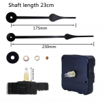 Lukustusmehhanismi komplekt suure p&ouml;&ouml;rdemomendiga seinakella mehhanismiga isetehtud kell ja 230 mm