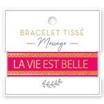 Les Tr&eacute;sors De Lily [A2208] - kangast k&auml;ev&otilde;ru  Elu on ilus  fuksia kuld - 20 mm Heleroosa