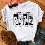 Jaapani Anime Hunter X Hunter T-s&auml;rk Meeste Kawaii Cartoon Gooti Killua Graafilised T-s&auml;rgid Manga Harajuku Topid Unisex T-s&auml;rgid Meeste L