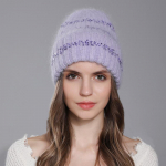 Naiste uus talvine litritega k&uuml;&uuml;likukarva soe mitmek&uuml;lgne k&otilde;rvakaitse, kootud puidust m&uuml;ts OneSize lilla