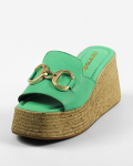 Kiilusussid Evromoda 9301 36 Roheline nahk 37 roheline
