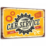 L&otilde;uenditr&uuml;kk Car Service Retro Sign 60x40 kollane