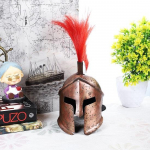 Keskaegne 300-aastane kuningas Leonidas Kreeka soomuskiivri koopia, antiikne Sparta kiiver