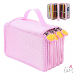 72/52/32 auguga neljakihiline naeratava n&auml;o pliiatsi kott Sketch Paint Pintsel V&auml;rviline pliiatsi&uuml;mbris Suure mahutavusega &uuml;hev&auml;rviline pliiatsikott 52 holes