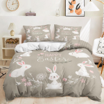 3D k&uuml;&uuml;liku voodipesukomplekt Lihav&otilde;ttep&uuml;hade tekikott ja padjap&uuml;&uuml;r 2/3 loomatr&uuml;kiga pastoraalne stiil AU/DE/US/UK kodukaunistus DE 135x200cm